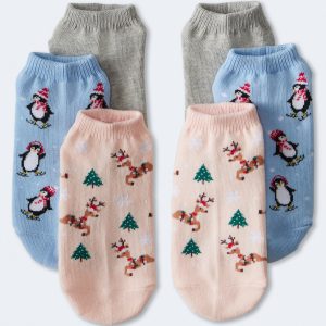 Aeropostale Santa Hut Rentier Knöchel Socken 3-Pack