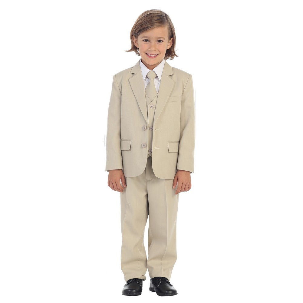 Big Jungen Khaki Jewels & Gents Jacke Weste Hemd Krawatte Hose 5-teiliger Anzug 8-20