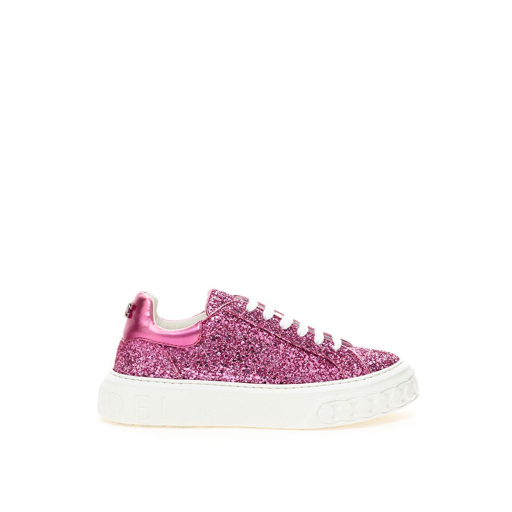 Casadei rosa Eleganz Leder Damen sneakers 7766527574076