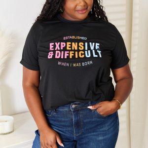 T-Shirt mit Slogan-Grafik und Bündchenärmeln