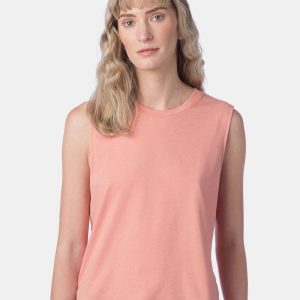 Alternatives CVC Go-To Crop Muscle Tanktop aus Baumwolljersey für Damen