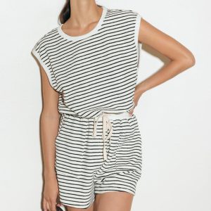 Sonnenuntergang Bucht Streifen Jumpsuit