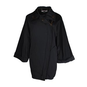 Stella McCartney Wide Sleeve Mantel aus schwarzem Polyester 7703683137596