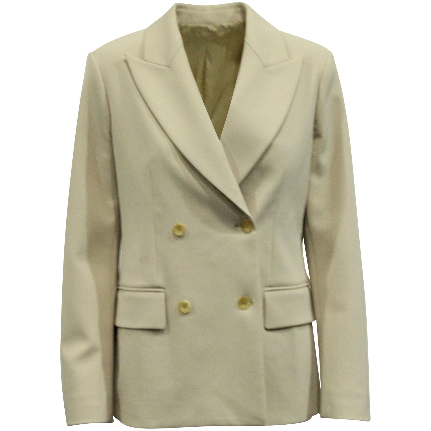 Joseph Double Breasted Mantel aus beige Wolle 7703678484540
