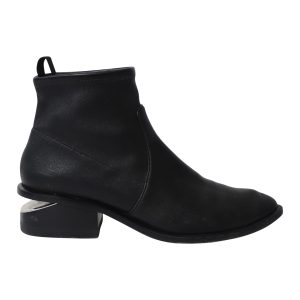 Alexander Wang Kori Cutout Stiefeletten aus schwarzem Leder