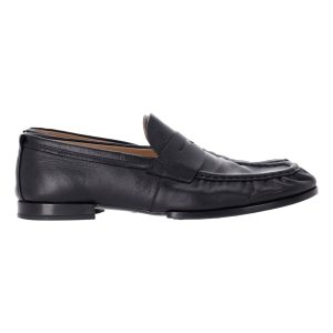 Tod’s Debossed-Logo Penny Loafer aus marineblauem Leder 7748868735036
