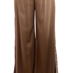 Damen brya Seide & Spitzenhose in Kakao 7832089133116