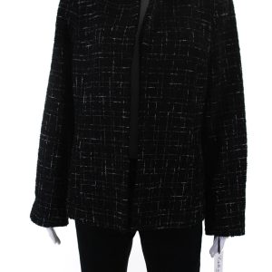 Estelle & Finn Damen Boulle Tweed öffnen Frontjacke rot schwarz weiß – 7833399132220