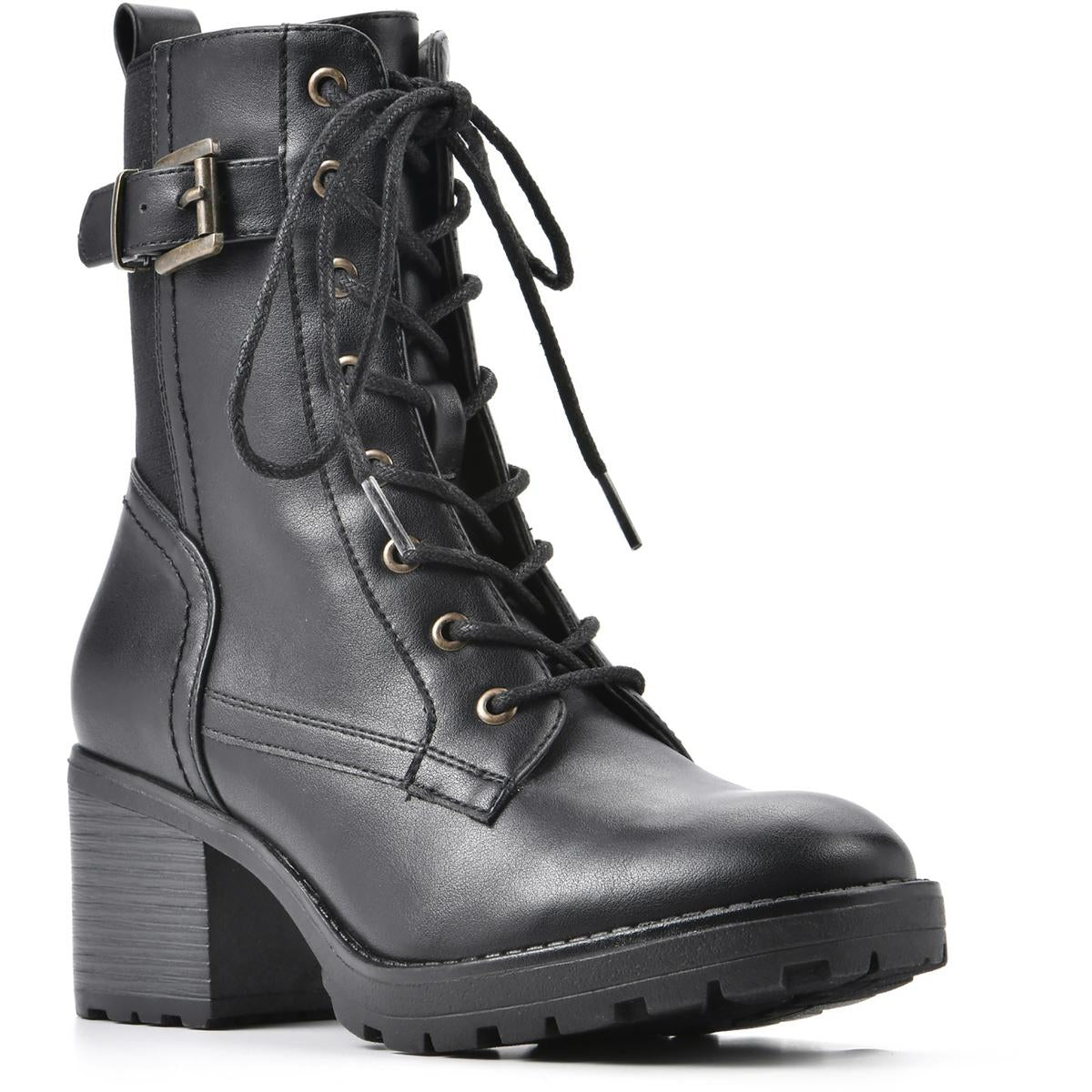 Bradley Kunstleder Knöchel Kampf & mit Schnürschuhe