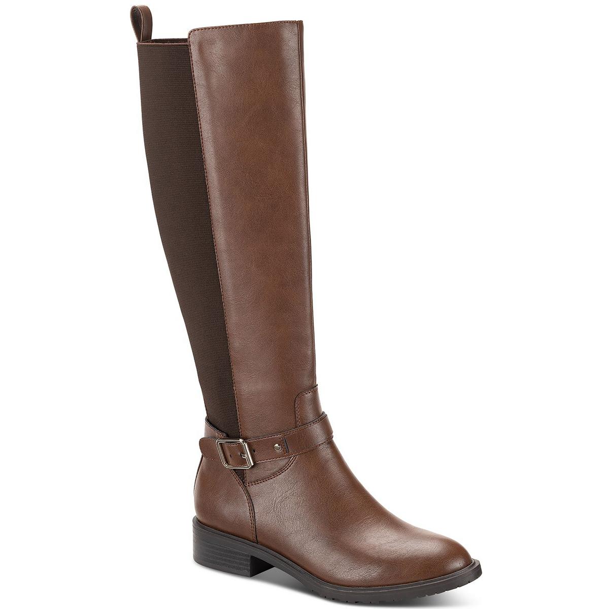 Valenciaa Kniehohe Stiefel aus Kunstleder mit Reißverschluss