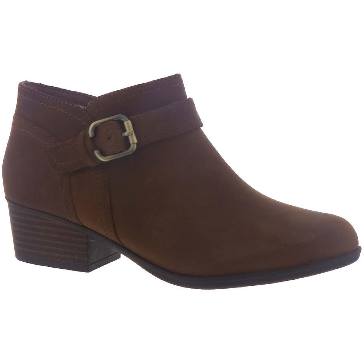 Adreena Mid Leder-Stiefeletten mit Blockabsatz