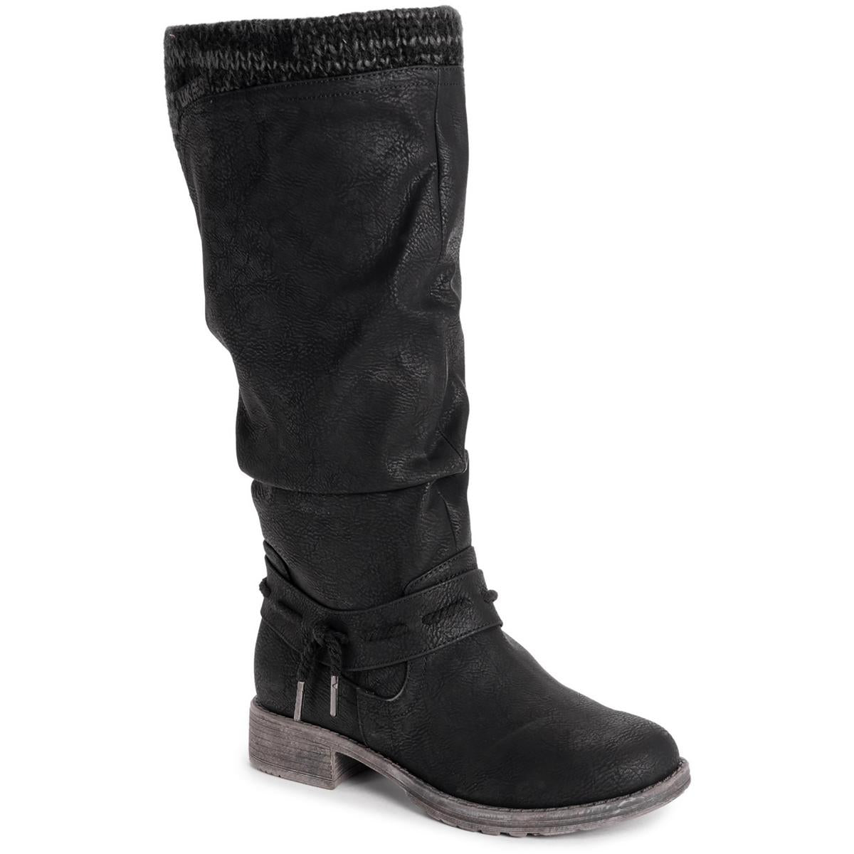 Bianca Briana Kniehohe Stiefel aus Kunstleder mit Reißverschluss