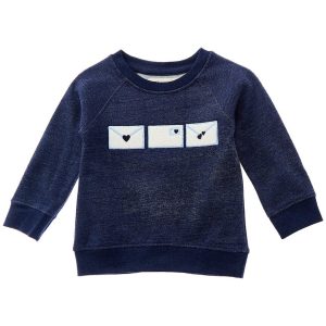 Monica + Andy gesticktes Sweatshirt mit Rundhalsausschnitt 7794333384764