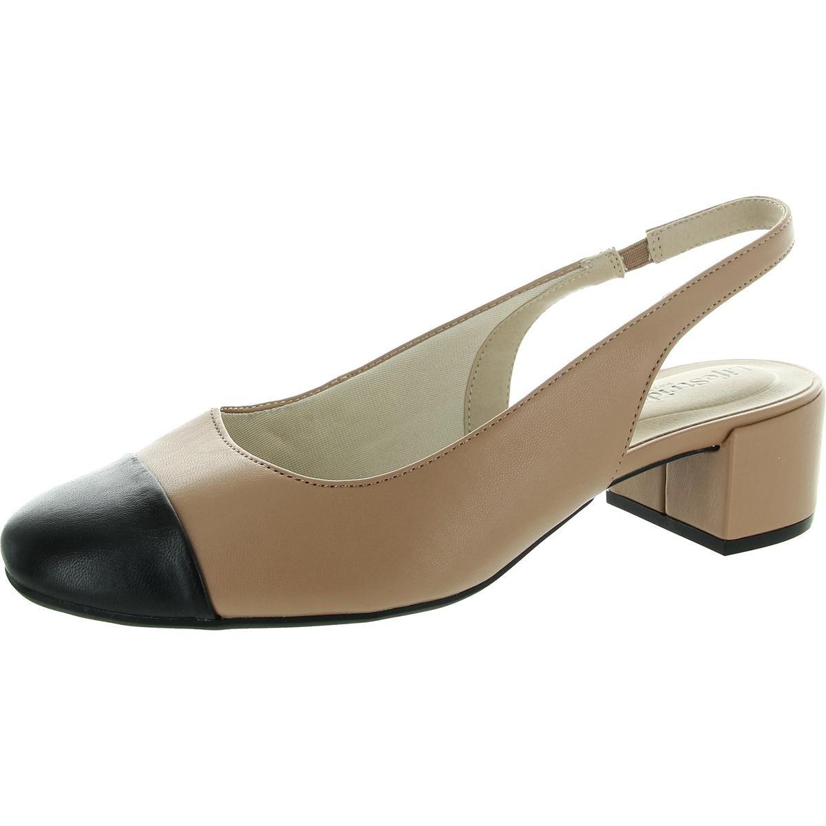 Slingback-Absätze mit Zehenkappe