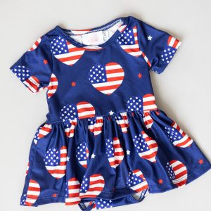 I Heart the USA S/S Twirl Body