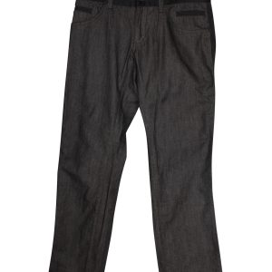 Dolce & Gabbana Straight Jeans aus schwarzer Baumwolle 7748909989948