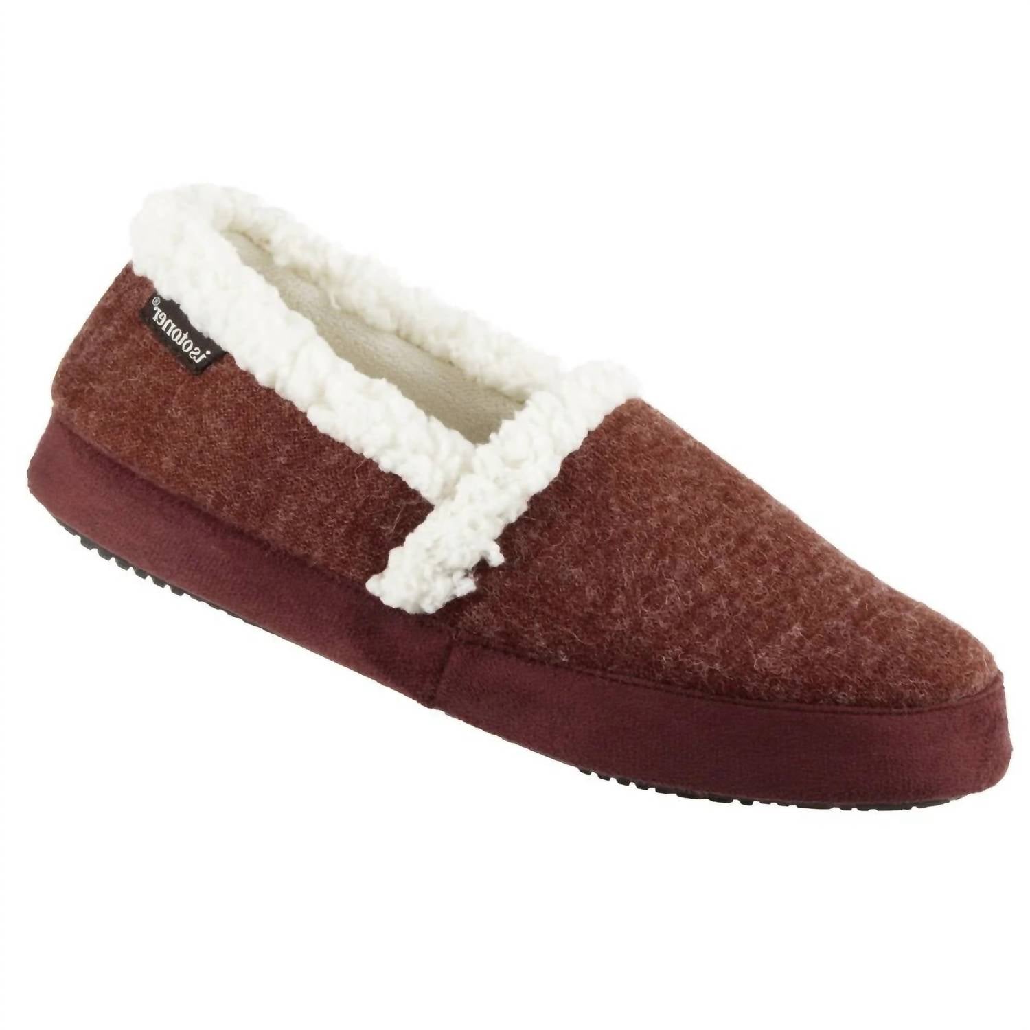 Damen ‚äôs microsuede marisol geschlossen hinten Slipper in Chili 7733859582012