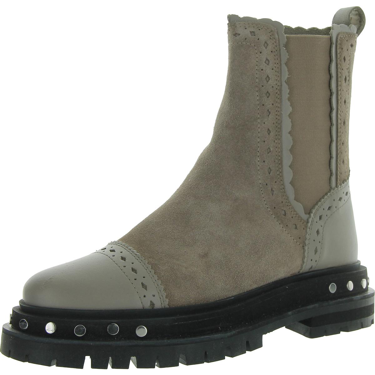 TATE BOOT Chelsea-Stiefel aus Leder mit runder Spitze