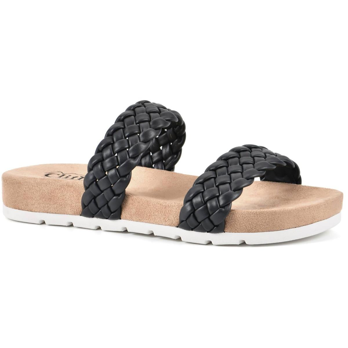 Truly Braided Cushioned Footbed Slide Sandalen