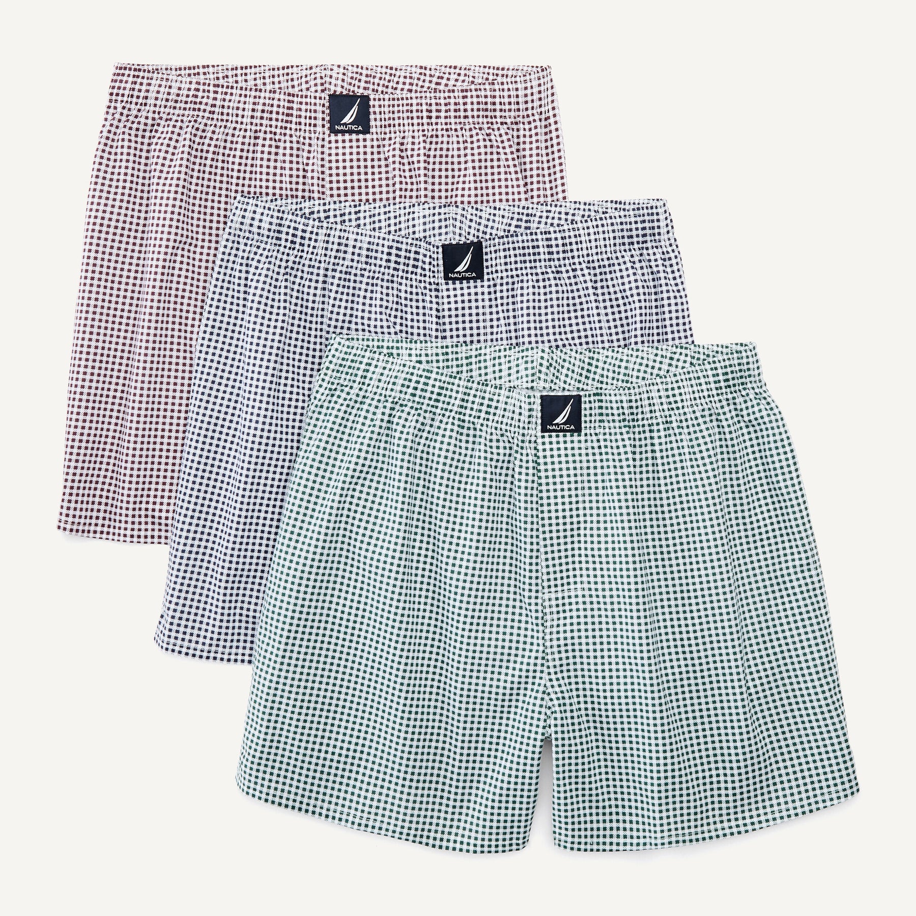 Nautica Herren gewebt Boxer, 3-er Packung 7793971626044