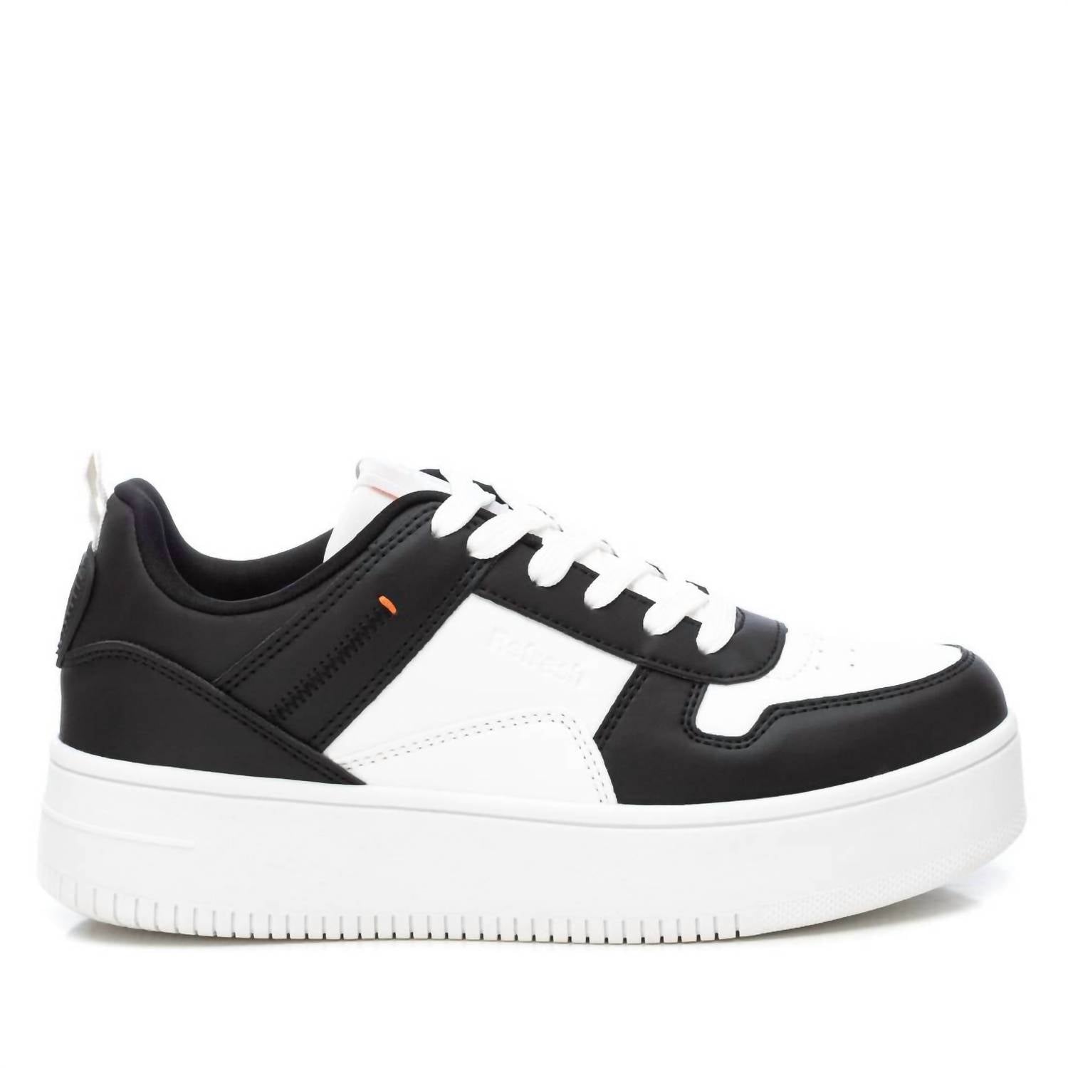 Damen Spitze Trainer Sneakers in schwarz 7704734007356