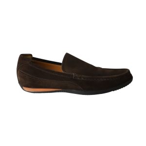 Hermes Classic Loafer in braunem Wildleder
