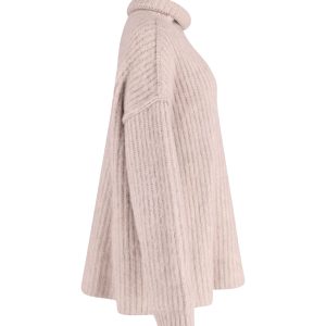 Maison Martin Margiela Oversized Pullover in Creme reine neue Wolle 7748749492284