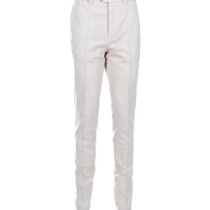 Brunello Cucinelli schmale Passform Hose aus weißer Baumwolle 7748695654460