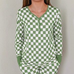 GRINCH CHECKERS Frauen Traum Top