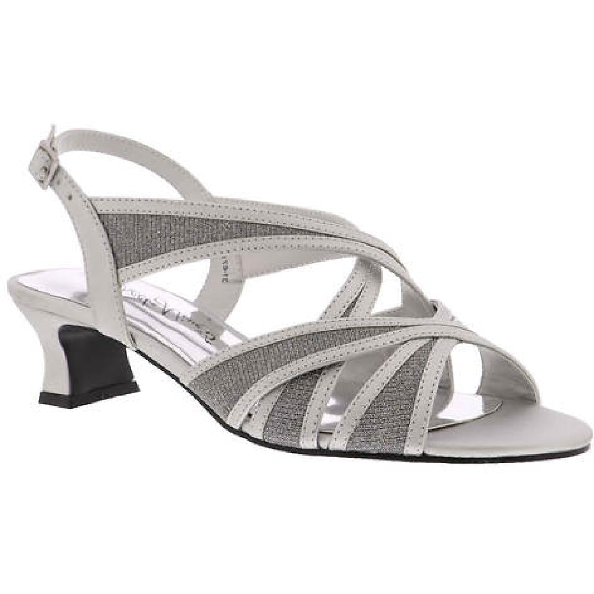 Tristen Metallic Knöchelriemen Kätzchen Absätze