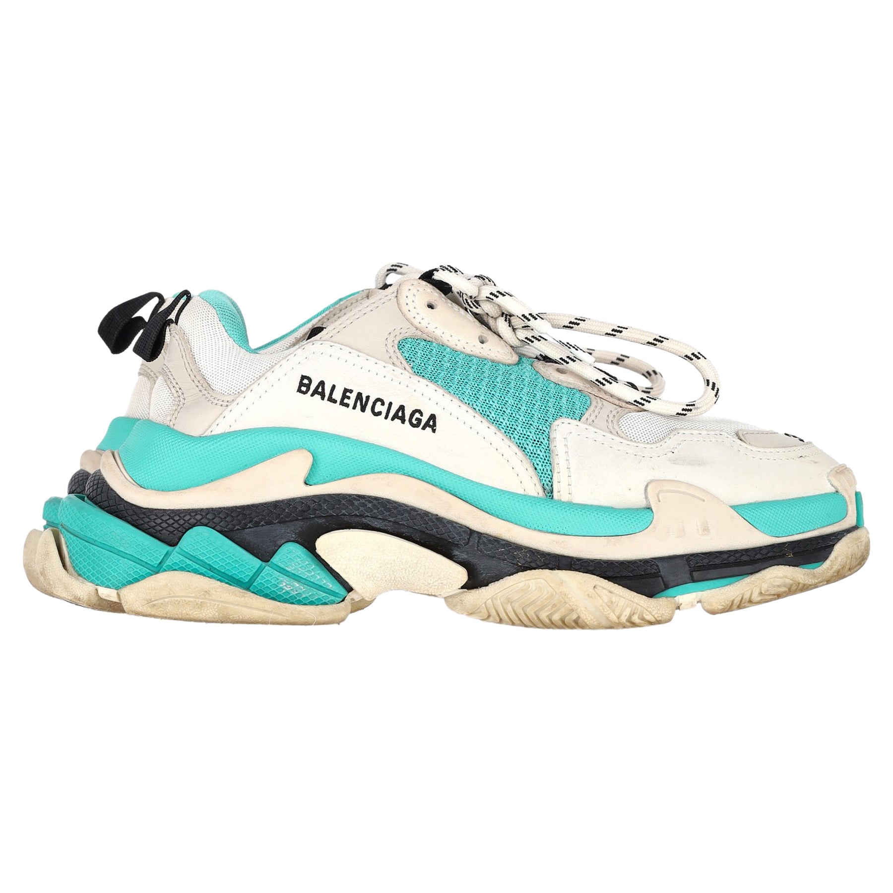 Balenciaga Triple S Turnschuhe aus türkis Polyester 7833138462780