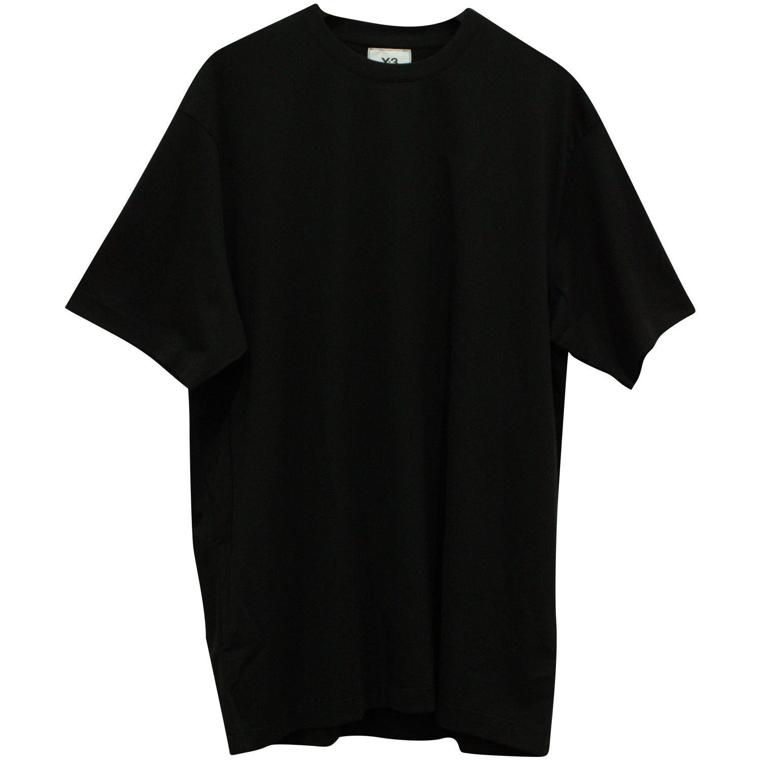 Y-3 Classic Chest Logo Tee aus schwarzer Baumwolle 7766548512828