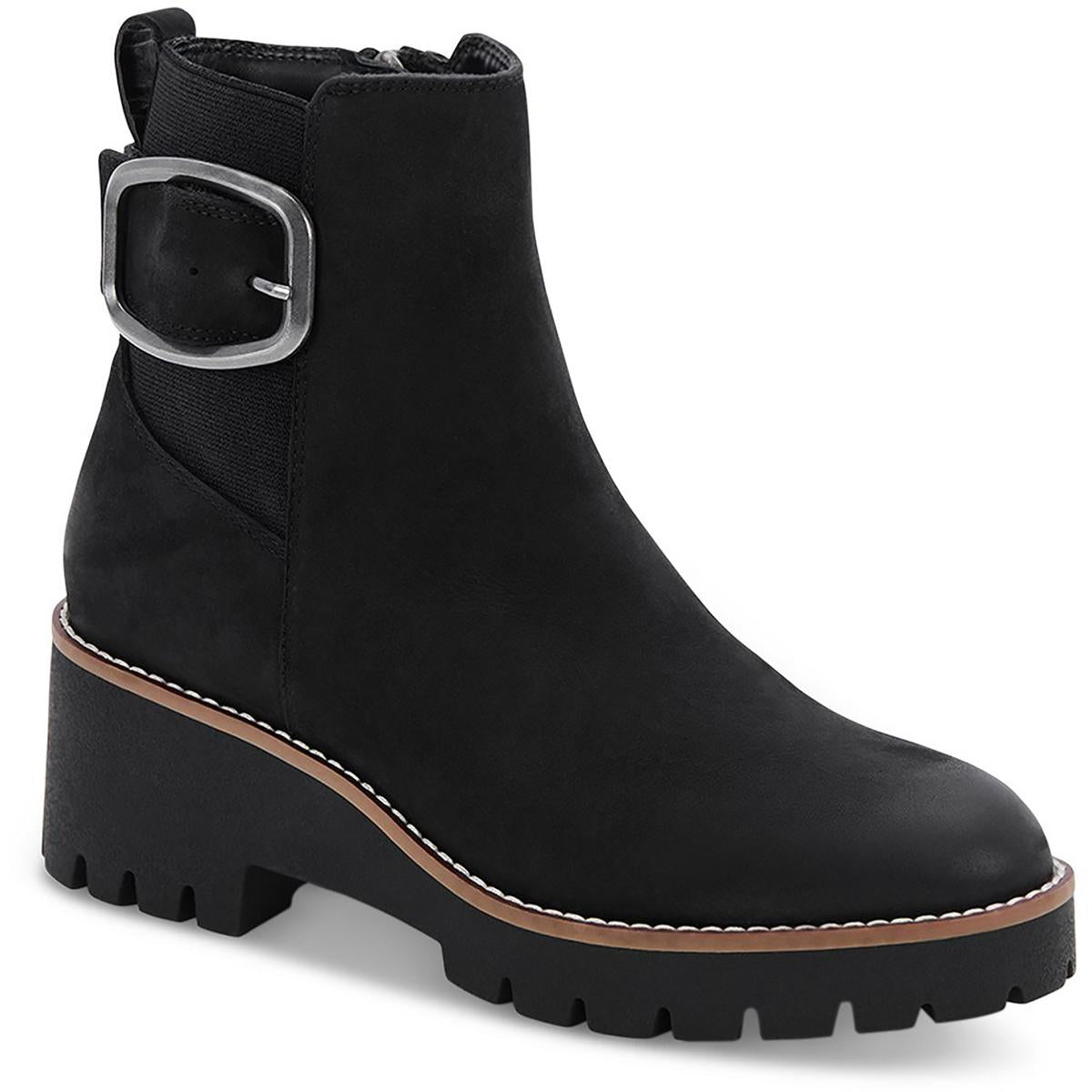 Dahlia Block Stiefeletten aus Ferseschnalle
