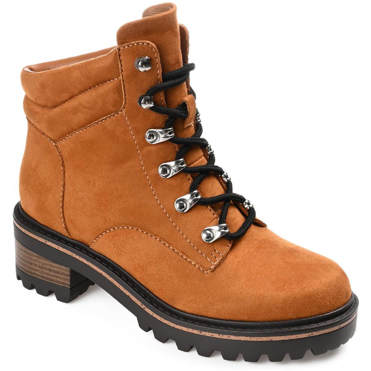 Nyia Wanderstiefel aus Kunstleder mit Profilsohle