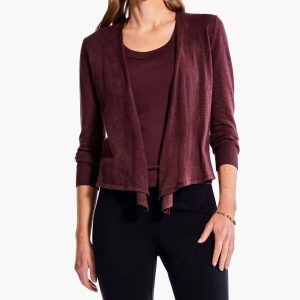 All Year 4 Way Strickjacke in Rotholz