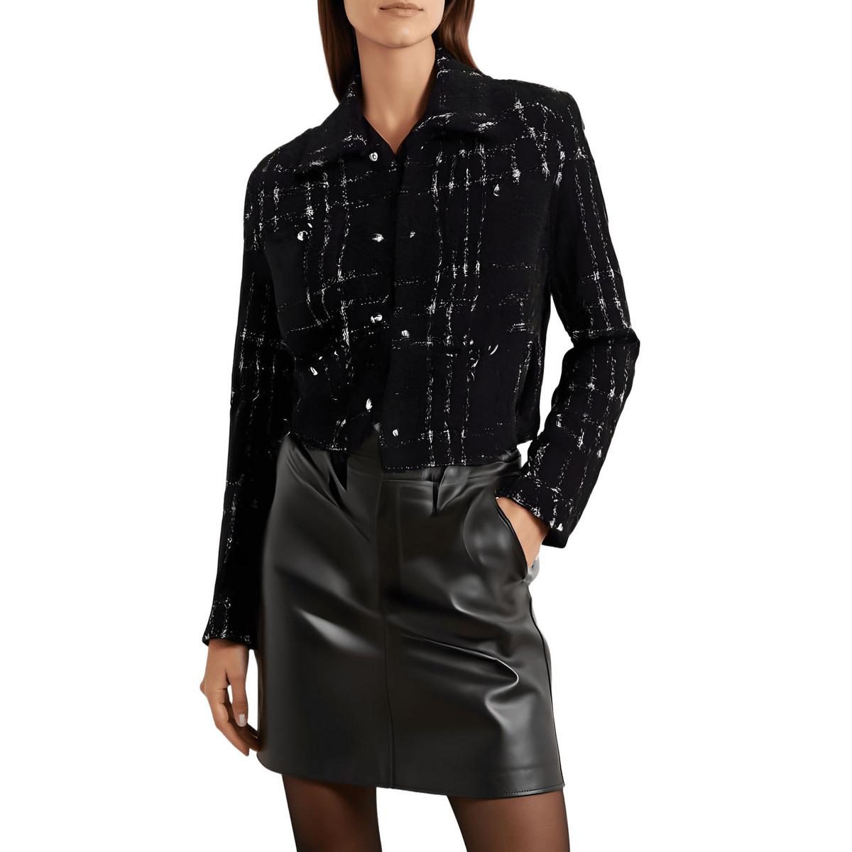 Crop Hemdjacke aus Baumwolle