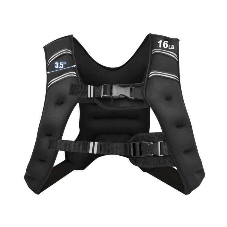 Workout Weighted Vest with Mesh Tasche verstellbare Schnalle-16 lbs 7672870764604