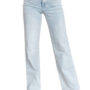hohe Taille Kontrolle Top gerade Jeans in Vintage Wasch – 7707831271484