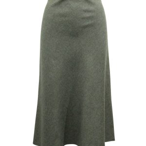 Theory hoher Bund Midi Rock in grauer Viskose 7765090959420