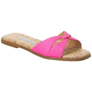 Aquazzura Villette Canvas & Raffia Sandale