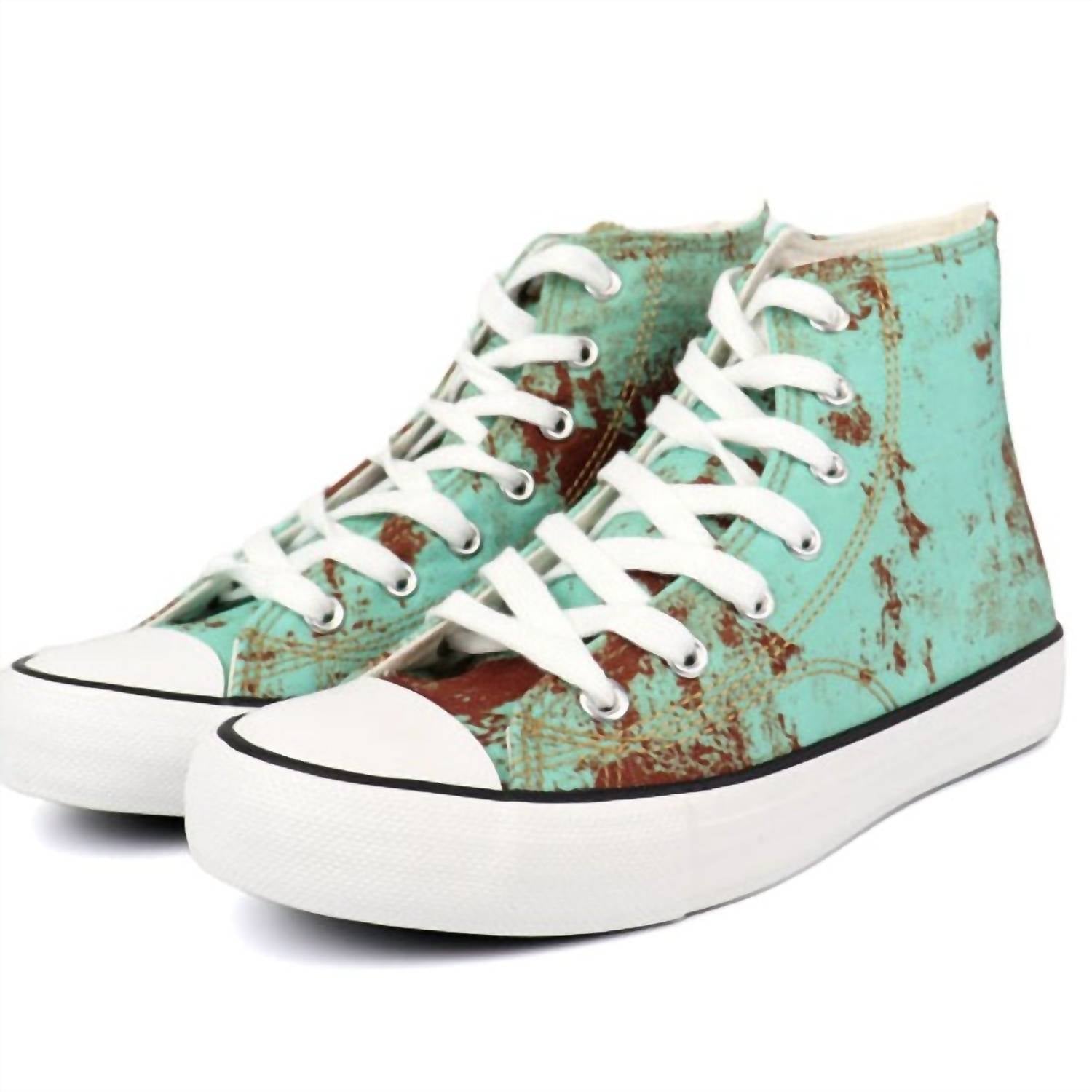 Star 24 Hi-Top-Sneaker für Damen in rostigem Türkis