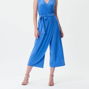 Iris Belted Jumpsuit in blau