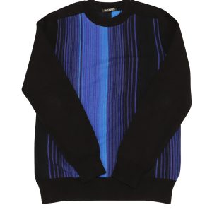 Balmain Tonal Stripe Sweatshirt aus mehrfarbiger Baumwolle 7766485401660