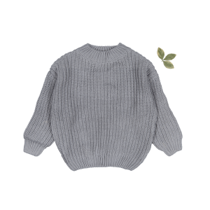 The Chunky Strickpullover – Schiefer
