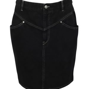 Isabel Marant Denim Rock aus schwarzer Baumwolle