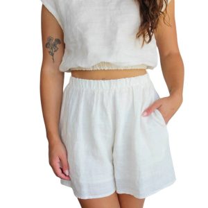 Living The Dream Shorts in weiß 7803975925820