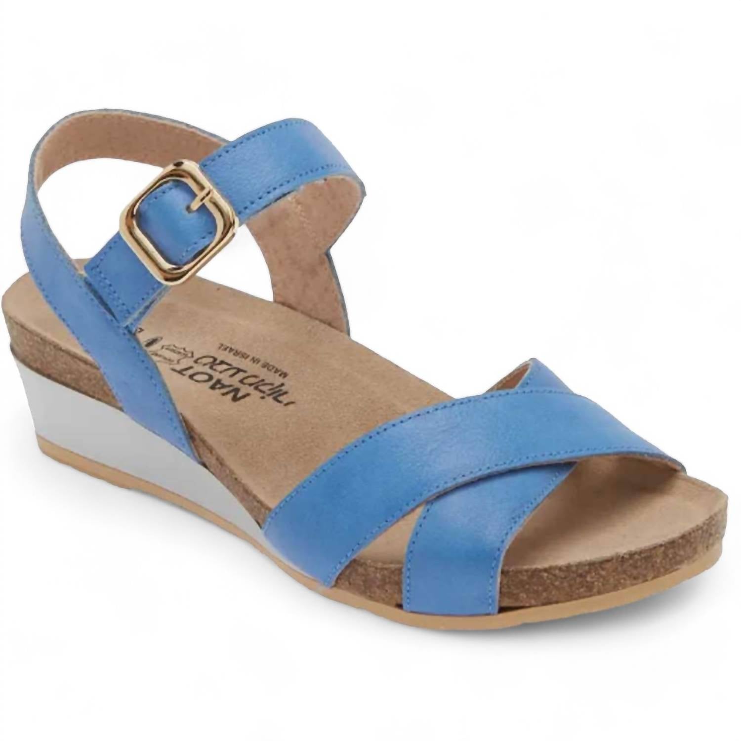 Damen Thron Keil Sandale in Saphir blau 7749008621628
