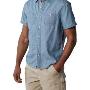 Kurzarmhemd aus Chambray