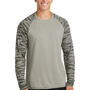Sport-Tek Drift Camo Colorblock Langarmabschlag st376l