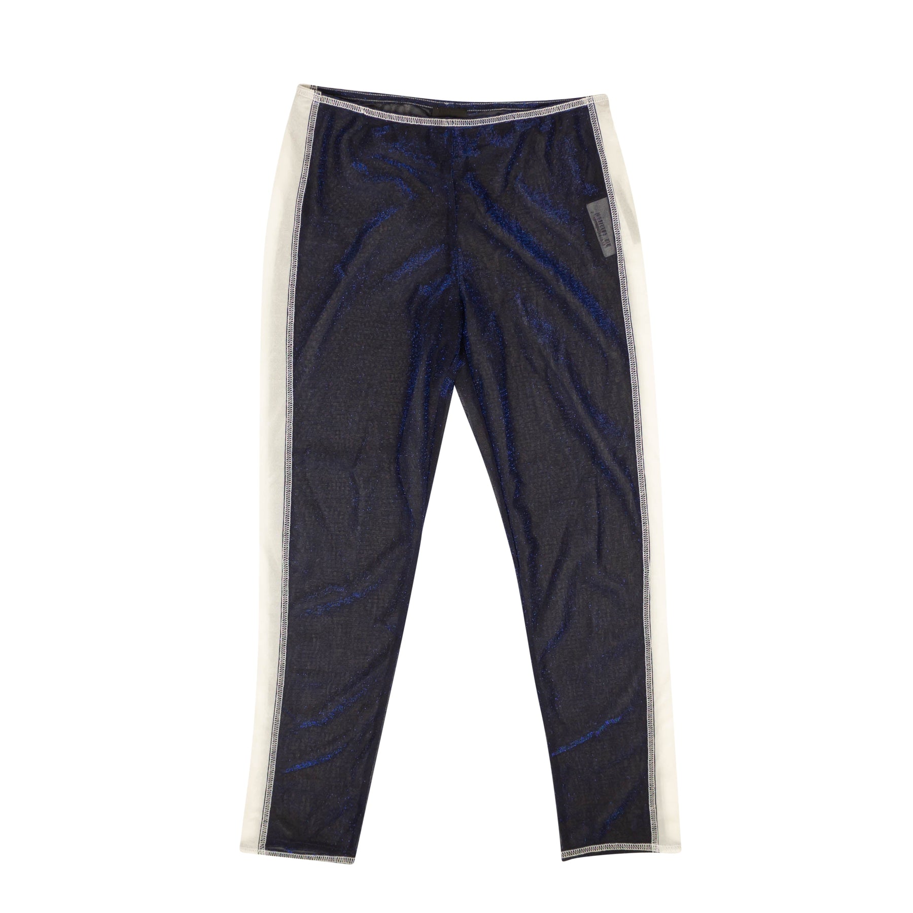 Anna Sui Side Stripe Sheer Leggings blau